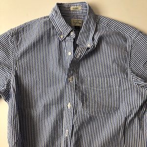 J crew striped short sleeve buttondown